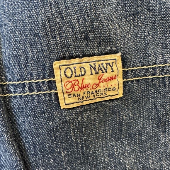 Old Navy Blue Relaxed Fit Jeans with Drawstring Waistband Denim Women’s Size 2 - Picture 3 of 16